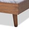 Baxton Studio Anzia Mid-Century Walnut Finished Wood Queen Size Platform bed 159-9610 - alternate 8